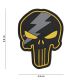 PVC nášivka Punisher Thunder - žlutá