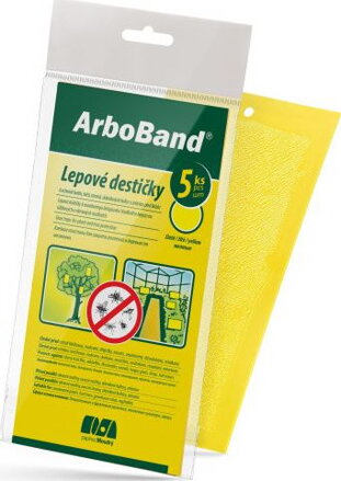 ArboBand sárga öntapadós lemezek 5 db virágok, fák védelmére