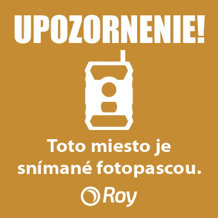 Informační tabule pro fotopasti 20x20cm
