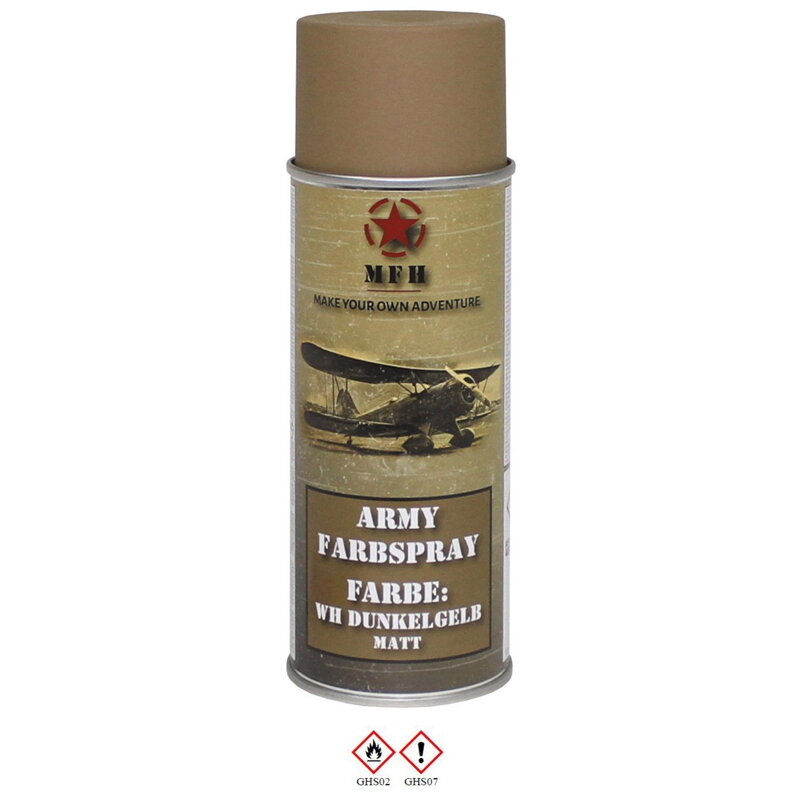 Katonai spray festék MFH - WH DUNKEL GELB matt 400ml