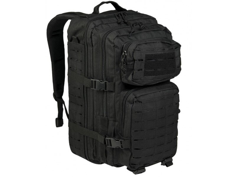 Taktický batoh MIL-TEC US Assault LG Laser Cut, velký - černý