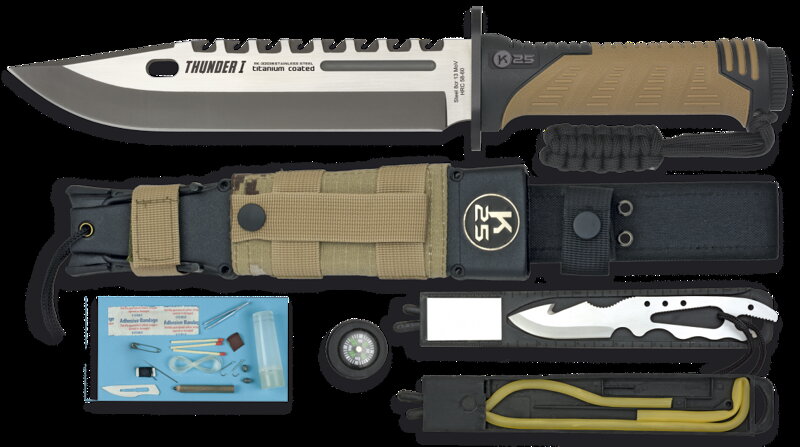 Taktický nůž - dýka s pouzdrem RUI-K25 THUNDER I
