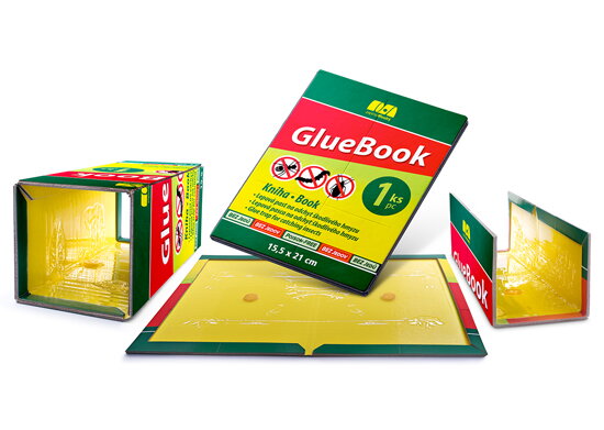 GlueBook - csapda - könyv csúszó-mászó rovarok számára GlueBook - csapda - könyv csúszó-mászó rovarok számára