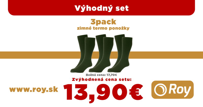 3pack termo ponožek 3pack termo ponožek