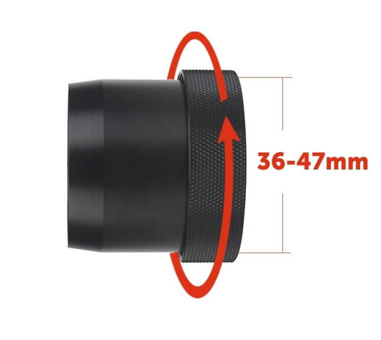 Univerzální objímka (adaptér) pro PARD NV007, NV007A a NV007V (od 36 do 47 mm)